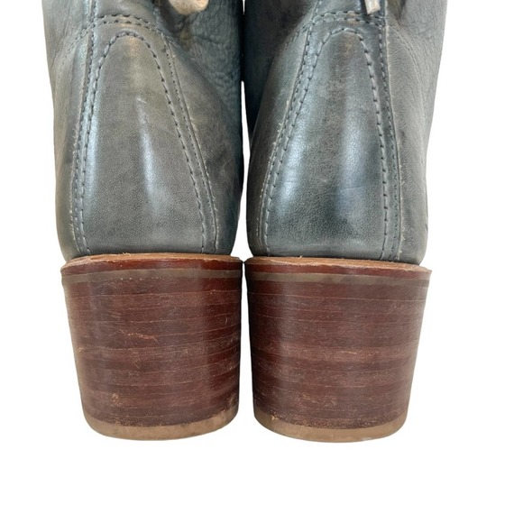Frye Vintage Sabrina Blue Leather Lace Up Boots Size 8.5 - Picture 12 of 16